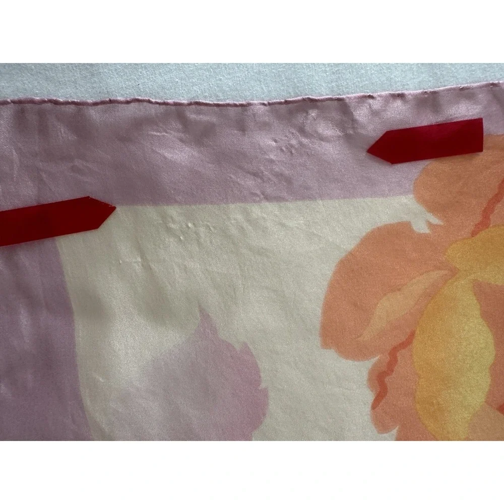 Salvatore Ferragamo Silk Blend ? Scarf Hand Rolled Edges 25 X 25‎